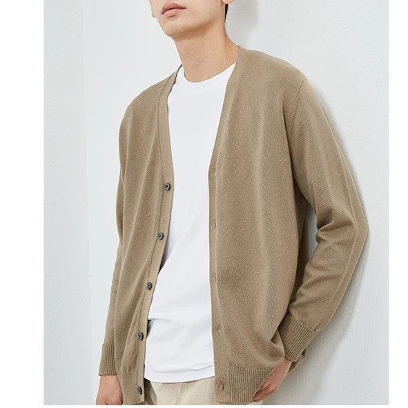 Áo Khoác Cardigan Nam Len Cổ Tim Chữ V Chất Len Dày Dặn Cao Cấp Mềm Mịn Đẹp Kiểu Dáng Hàn Quốc DYACI AL44