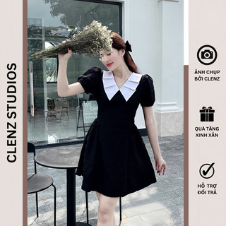 [ Clenz - Váy thiết kế cao cấp ] Đầm xòe tay phồng xinh xắn có size XS Bigsize D20