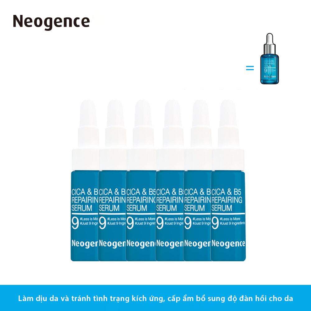 6 Tinh chất phục hồi dưỡng ẩm da B5 Neogence CICA&B5 Repairing Serum 6mlx6=36ml