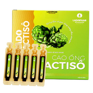 Cao Ống Actiso (Không Đường) Ladoactiso, hỗ trợ giúp thanh nhiệt, mát gan giải độc - Hộp 10 ống 10ml