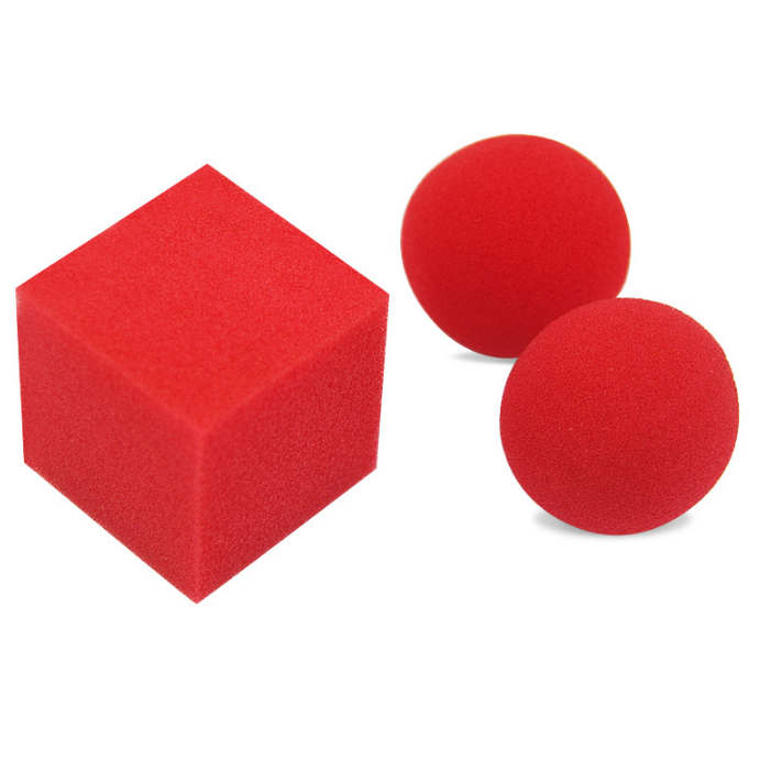 Ảo thuật bông banh vuông tròn hàng cao cấp bông xốp mịn màu đẹp