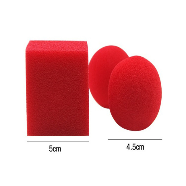 Ảo thuật bông banh vuông tròn hàng cao cấp bông xốp mịn màu đẹp