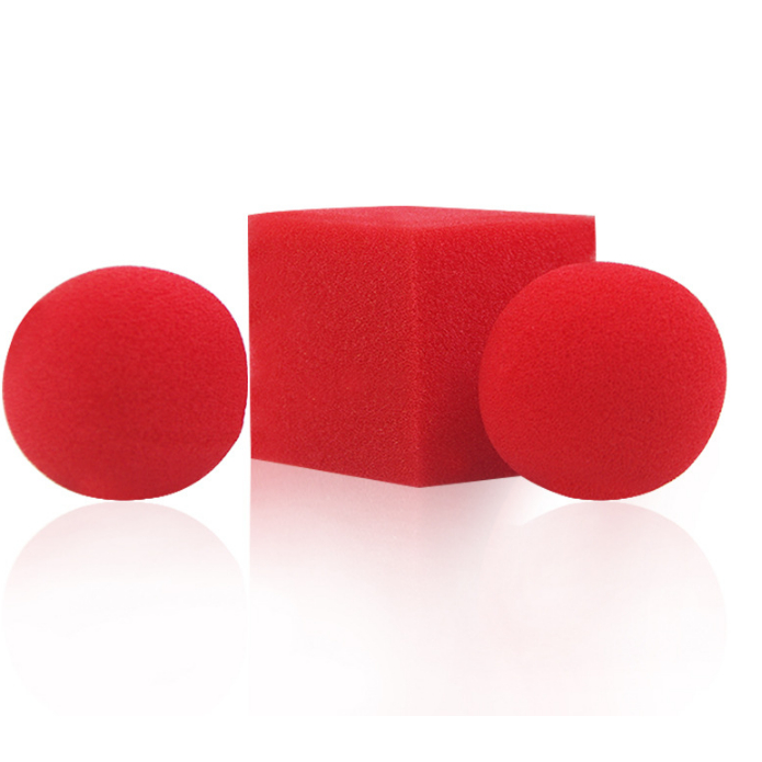 Ảo thuật bông banh vuông tròn hàng cao cấp bông xốp mịn màu đẹp