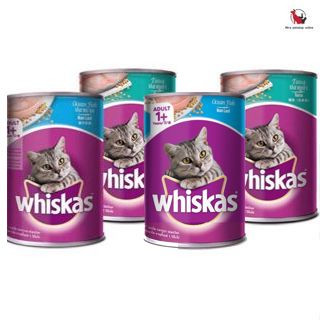 Combo 4 lon pate whiskas 400g - Vị cá ngừ- Vị cá biển