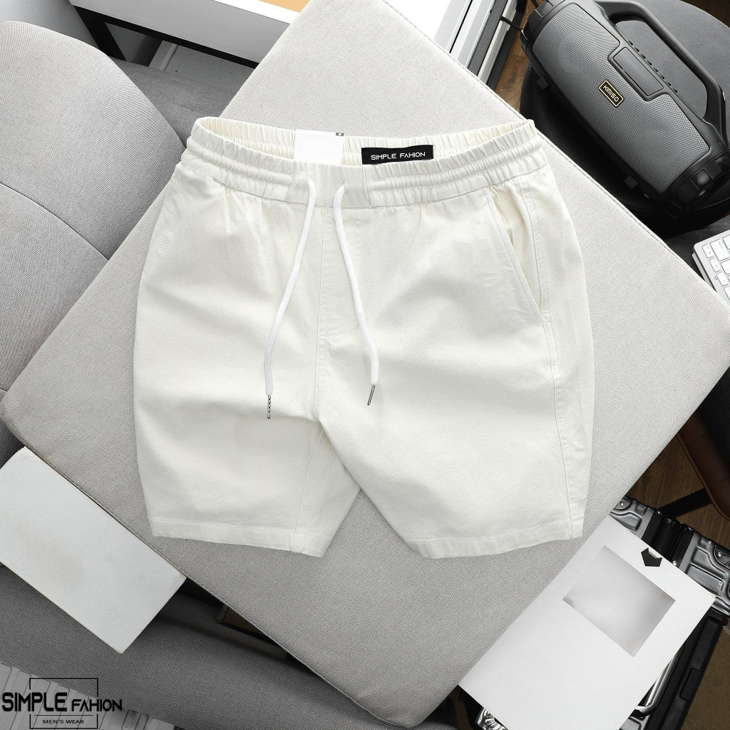 Quần Short Đùi Kaki SIMPLE Form Trên Gối Lưng Thun Co Giãn Thoải Mái - HMM