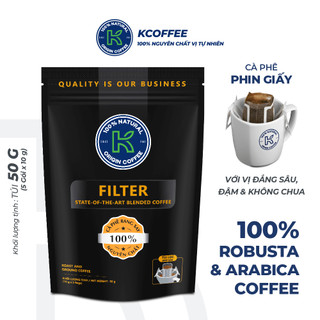 Combo 2 túi cà phê nguyên chất phin giấy xuất khẩu k filter k coffee