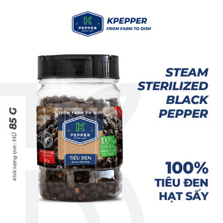 Tiêu đen nguyên hạt k pepper hủ 85g