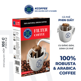 Cà phê phin giấy nguyên chất K Filter thương hiệu KCOFFEE