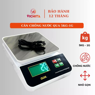 Cân Điện Tử Chống Nước QUA 3Kg/0.1g Và 5Kg/1g, Cân Tiểu Ly Nhà Bếp Có Độ Chính Xác Cao