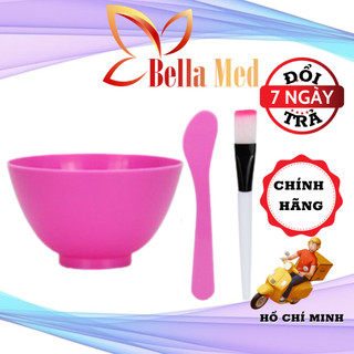 Bộ: chén - thìa - cọ trộn mặt nạ spa chuyên dụng, hàng chất lượng