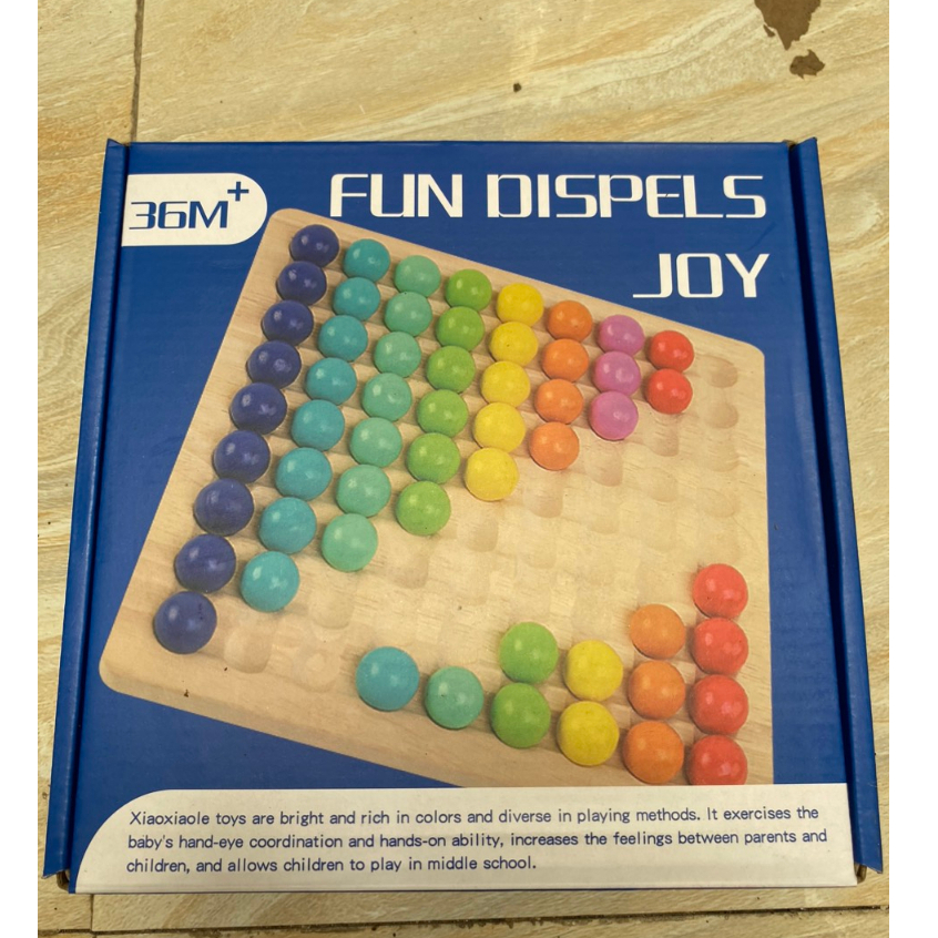 Bộ Gắp hạt Gỗ 3 trong 1, kèm Bát đẹp, Câu và Lật hình trí nhớ montessori|HD96