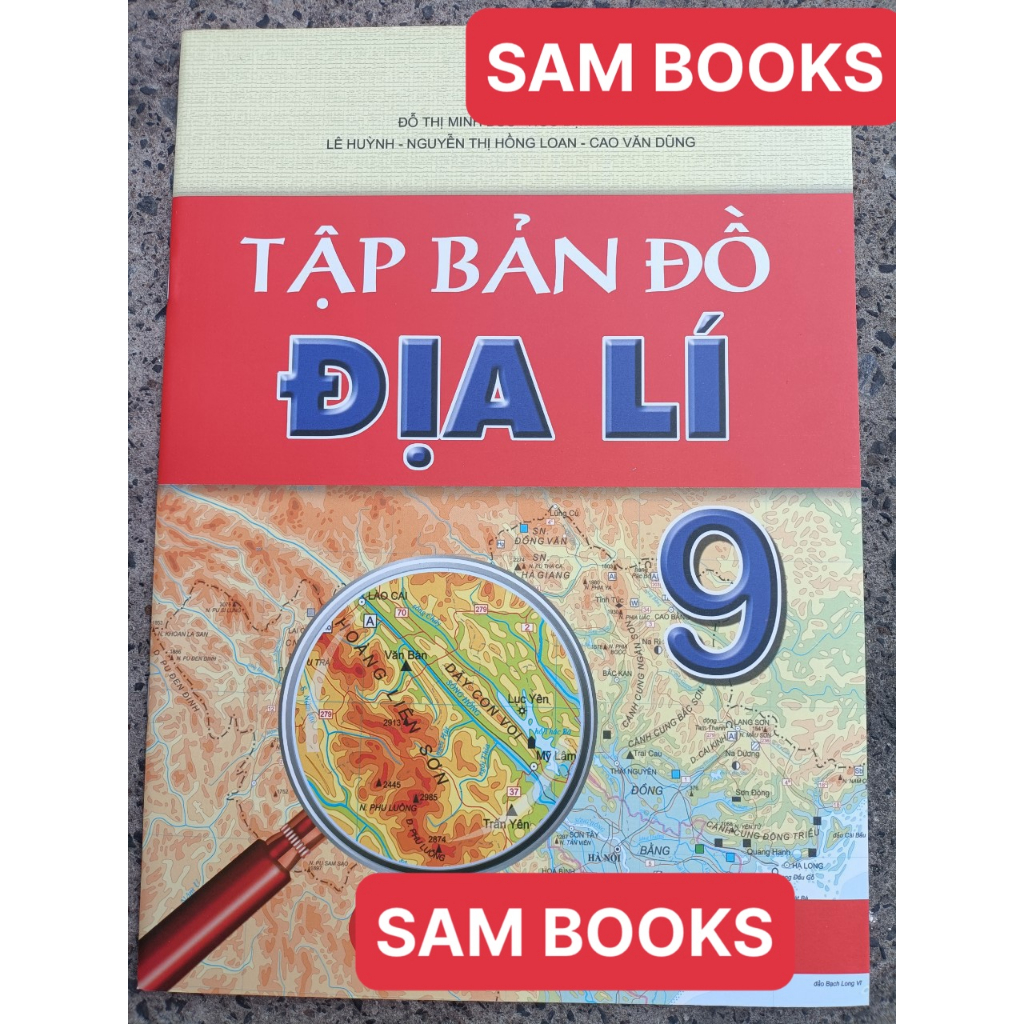 Quyển tập bản đồ Địa 9 (4 màu) bán kèm bút chì CIS 2B STAEDTLER 2B 10k
