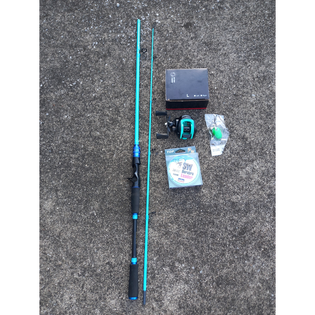 Combo cần lure và máy câu ngang DAIWA nội địa ạ