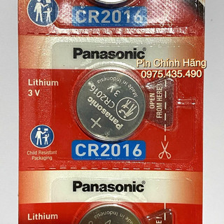 Pin CR2016 Lithium 3V Panasonic Chính Hãng Vỉ 1 Viên