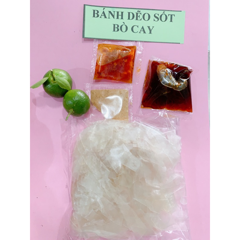 Bánh tráng phơi sương sốt bò