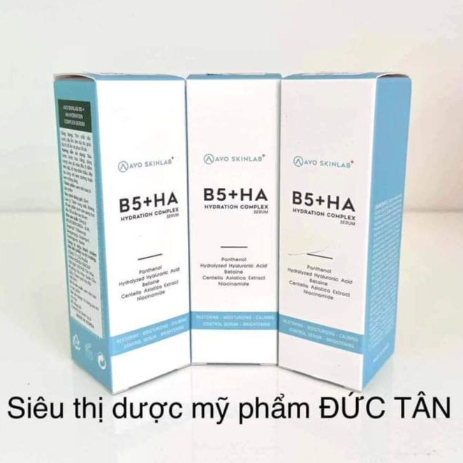 Serum Tinh Chất B5+HA AVO SKINLAB Hydration Complex 30ml - Giúp Tái Tạo, Phục Hồi Da, Tăng Đàn Hồi, Da Căng Bóng