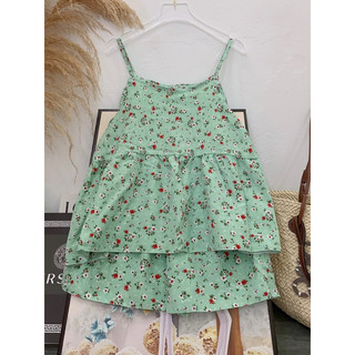 Bộ lụa 2 dây babydoll mặc nhà mát