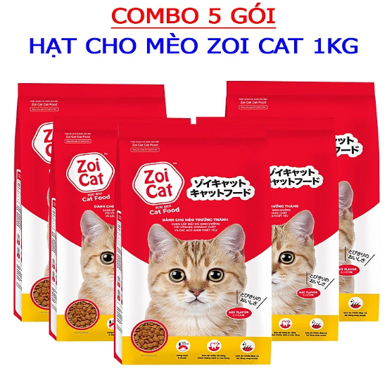 Thức ăn cho mèo Hạt Zoi cat 1kg Thailand zoicat mọi lứa tuổi