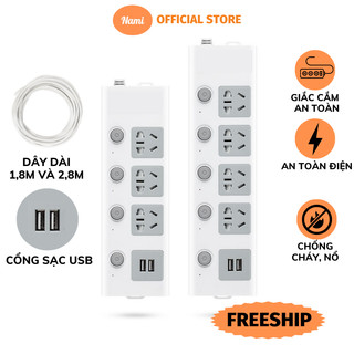 Ổ Cắm ĐIện Đa Năng Nami TÍch Hợp Cổng Sạc USB TIện Lợi