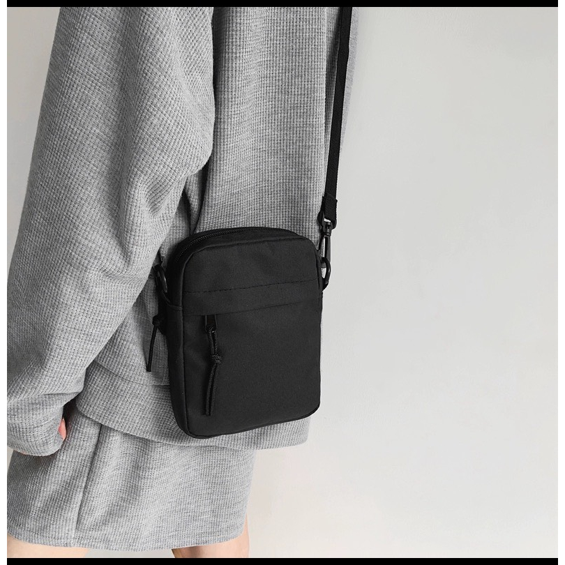 Túi Đeo Chéo Basic 🎒 FREESHIP🎒Túi Đeo Chéo Đẹp Xưởng SX_Màu Đen