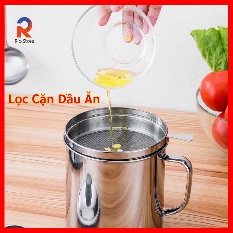 Ca lọc dầu ăn tiện lợi, chất liệu Inox 304