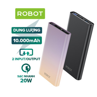 Pin Sạc Dự Phòng 10.000 mhA ROBOT RT11 Sạc Nhanh PD/QC - BẢO HÀNH 1 ĐỔI 1