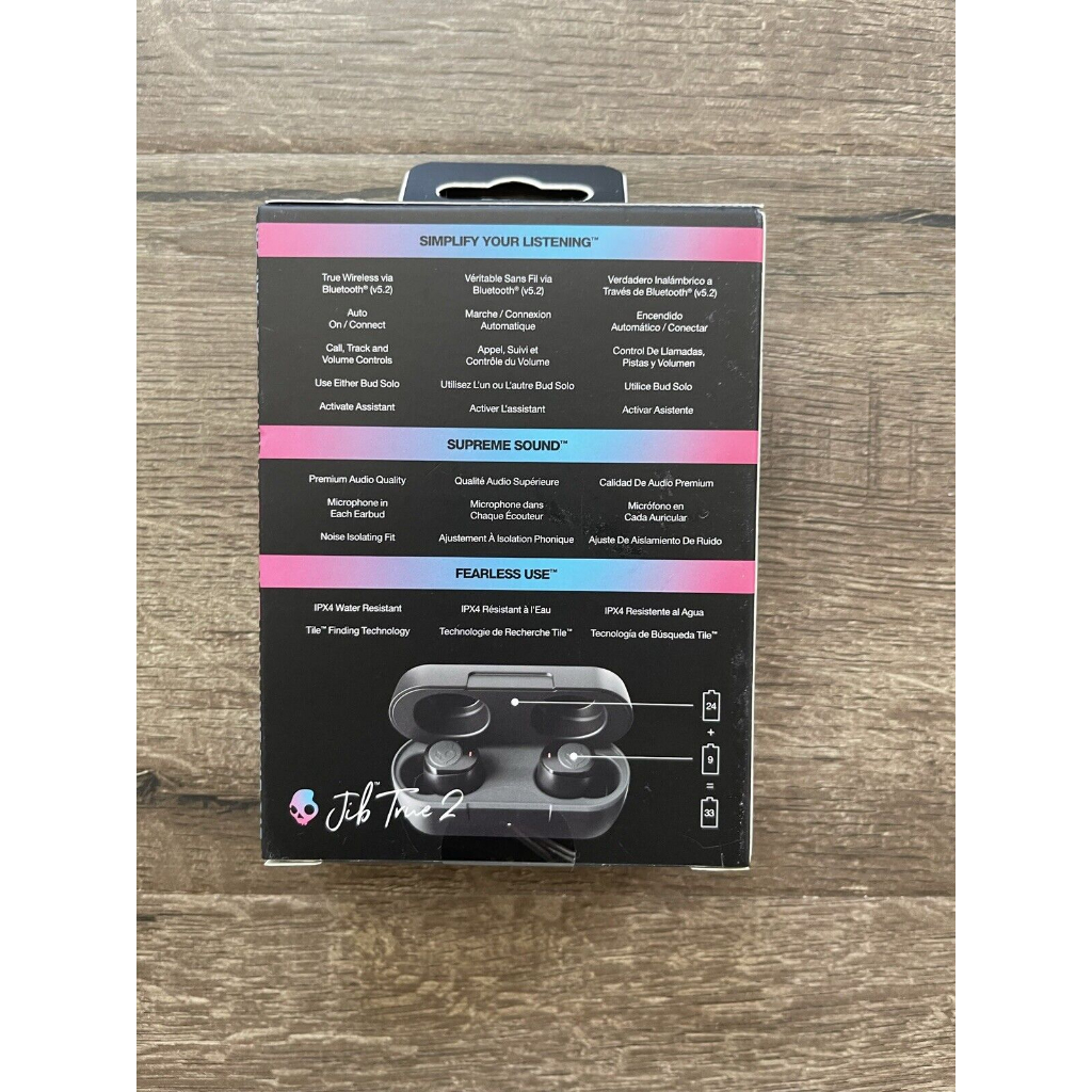 Tai nghe bluetooth không dây SkullCandy Jib True 2 Wireless, hàng chính hãng