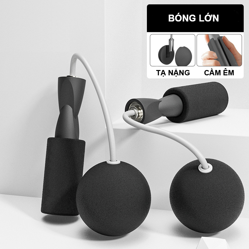 Dây Nhảy Không Dây Đếm Số, Dây Nhảy Lõi Thép Tập Gym, Boxing, Giảm Cân Tại Nhà