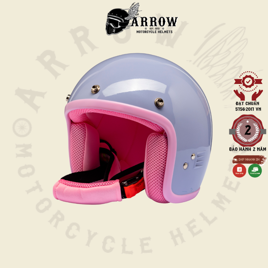 Mũ bảo hiểm trẻ em Raws mini nhập khẩu Thái Lan, chuẩn chất lượng an toàn Arrow