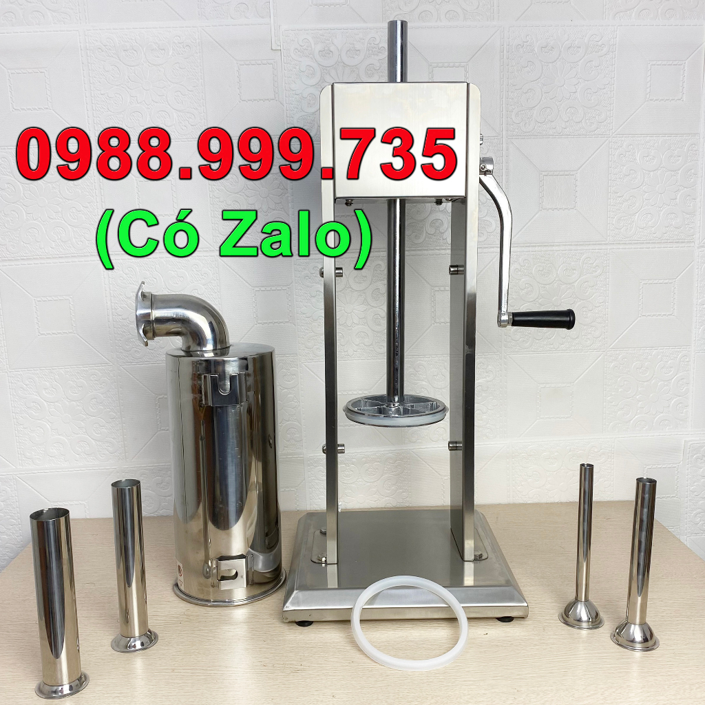 Máy Nhồi Lạp sưởng, làm lòng dồi, nem chua rán loại 5L