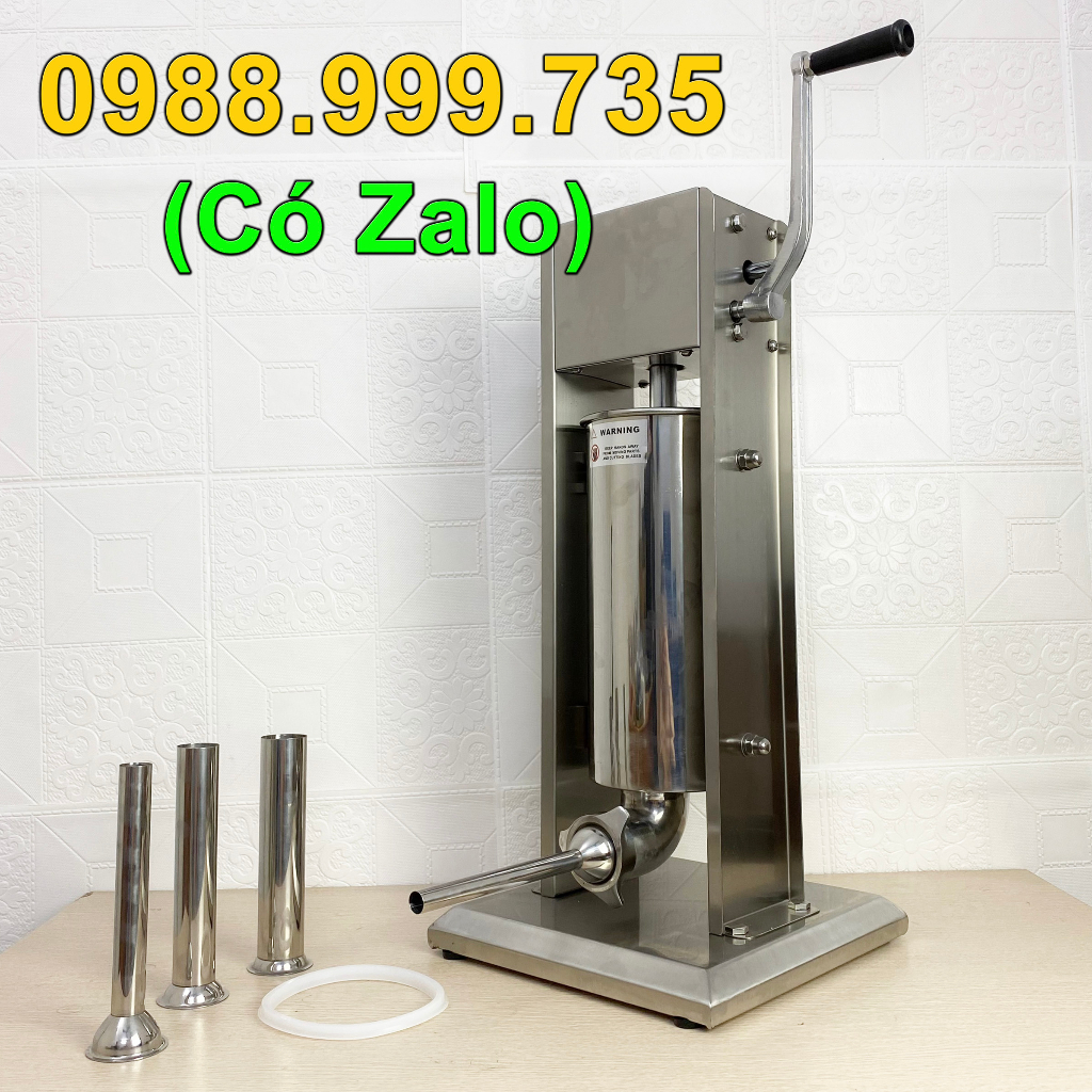 Máy Nhồi Lạp sưởng, làm lòng dồi, nem chua rán loại 5L