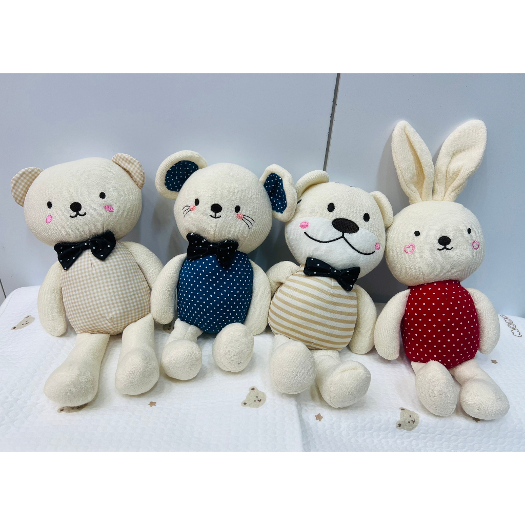 Thú bông thỏ chút chít organic style Hàn Quốc Monona bé trai bé gái dễ thương, xinh xắn