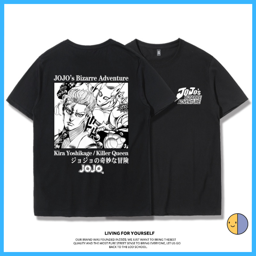 Áo Thun JoJo's Bizarre Adventure, Áo Anime Kujo Jotaro Kira Yoshikage Joint Anime Peripheral cực ngầu mẫu mới