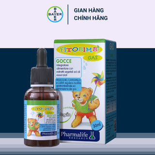 Siro Fitobimbi Gas Bimbi Giúp Bé Hết Nôn Trớ, Chướng Bụng, Đầy Hơi Khó Tiêu Và Rối Loạn Tiêu Hóa Chai 30ml