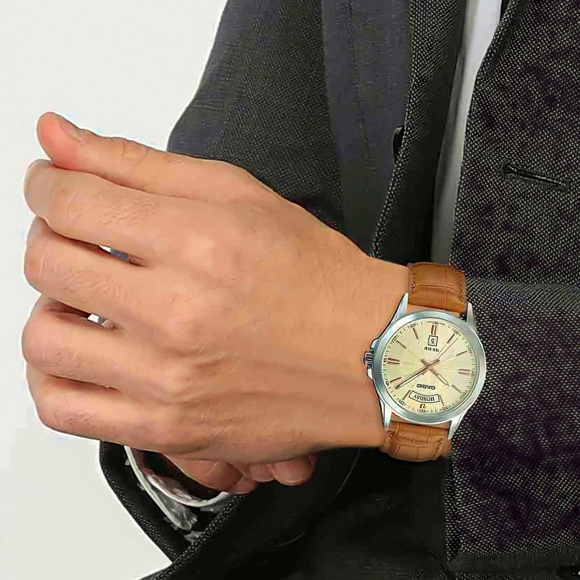 Đồng hồ Casio nam MTP-1381L-9AVDF dây da chính hãng