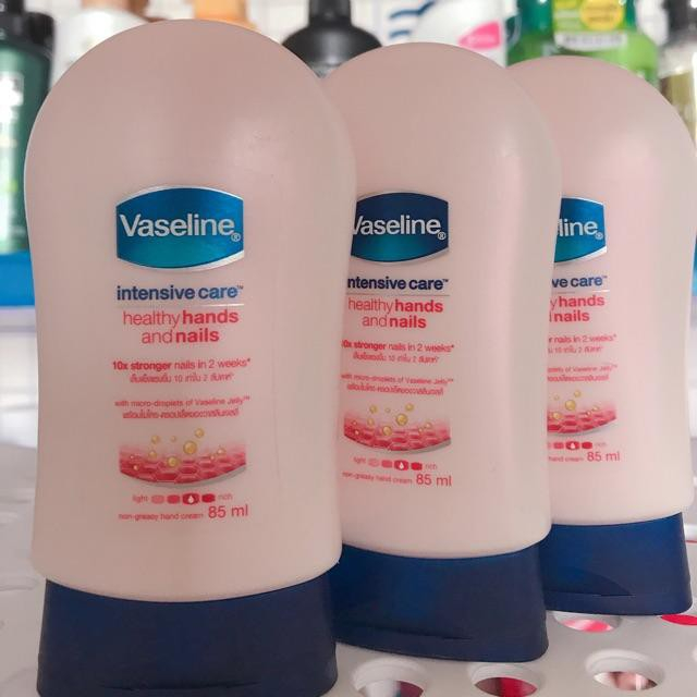 Kem dưỡng da tay và móng tay Vaseline Intensive Care Healthy Hands And Nails 85ml  Hàng Thái