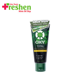 Kem rửa mặt sạch khuẩn mụn kiểm soát nhờn OXY Total Anti Acne 100g