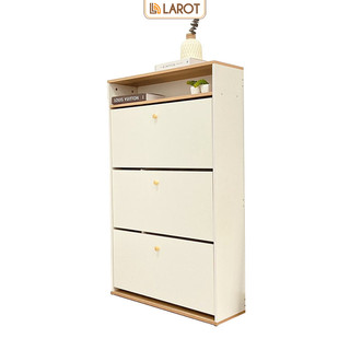 Tủ giày thông minh cánh lật lưu trữ nhiều giày tiết kiệm diện tích phong cách Hàn nhãn hiệu Larot - Lp112