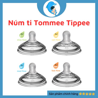 Núm ty silicon tự nhiên Tommee Tippee Closer to Nature Medium Fast Flow