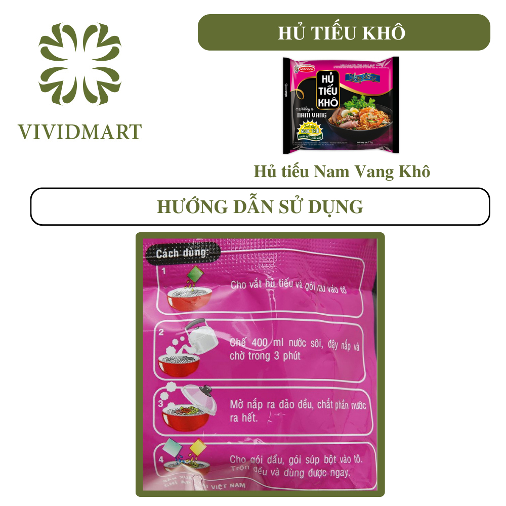 - ACECOOK - Hủ tiếu Nhịp Sống 5 vị: hủ tíu nam vang, nam vang CHAY, nam vang khô, bò kho và sườn heo
