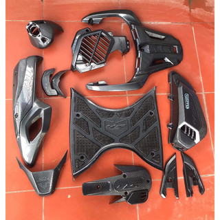 Full bộ ốp carbon trang trí xe sh 2017 - 2019 phụ kiện xe sh carbon