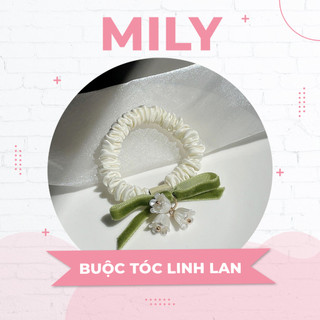 Dây buộc tóc hoa linh lan hot trend thần tiên tỷ tỷ, cột tóc hoa linh lan Mily