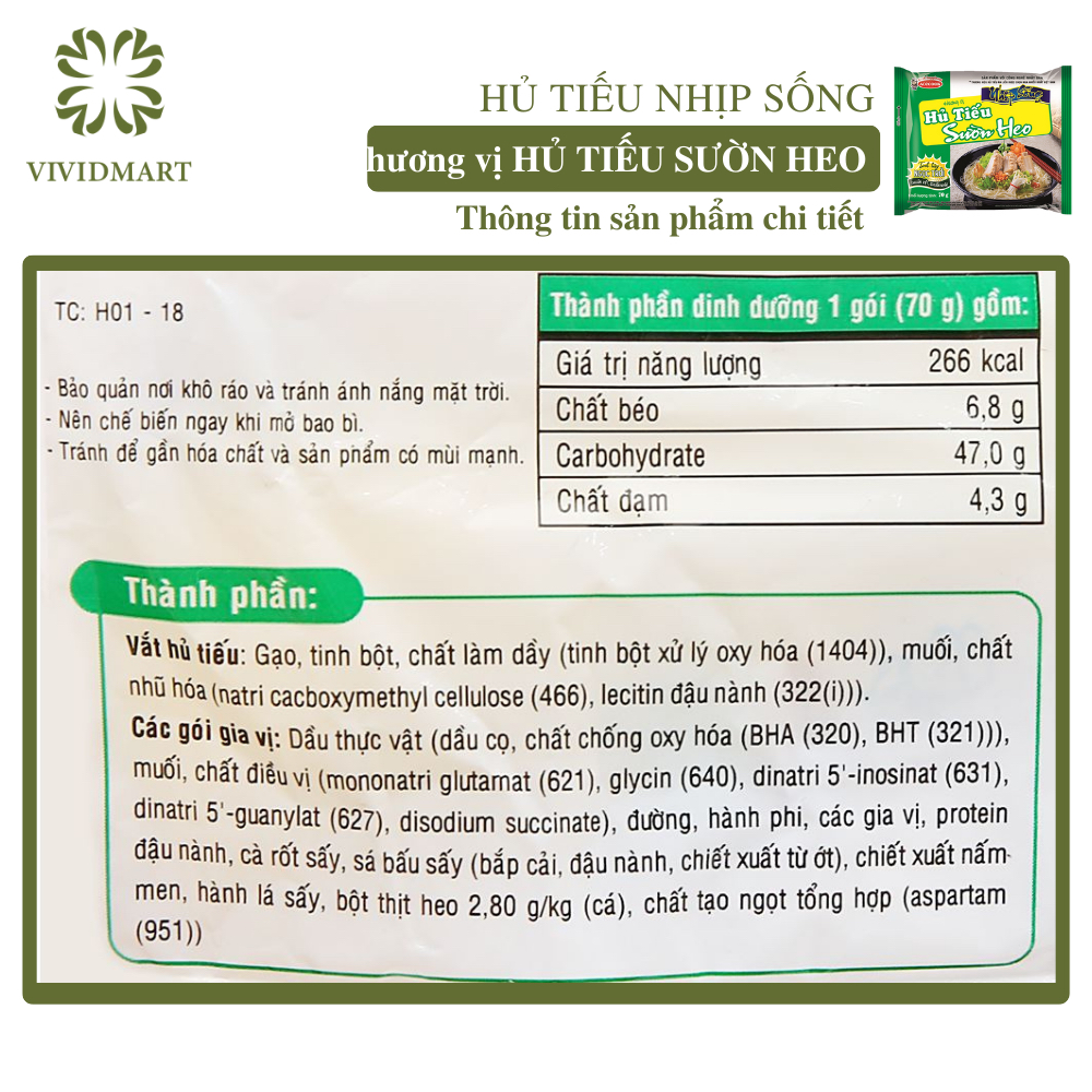 - ACECOOK - Hủ tiếu Nhịp Sống 5 vị: hủ tíu nam vang, nam vang CHAY, nam vang khô, bò kho và sườn heo