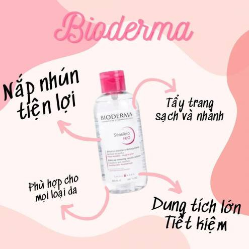 Nước tẩy trang Bioderma nắp nhún 850ml