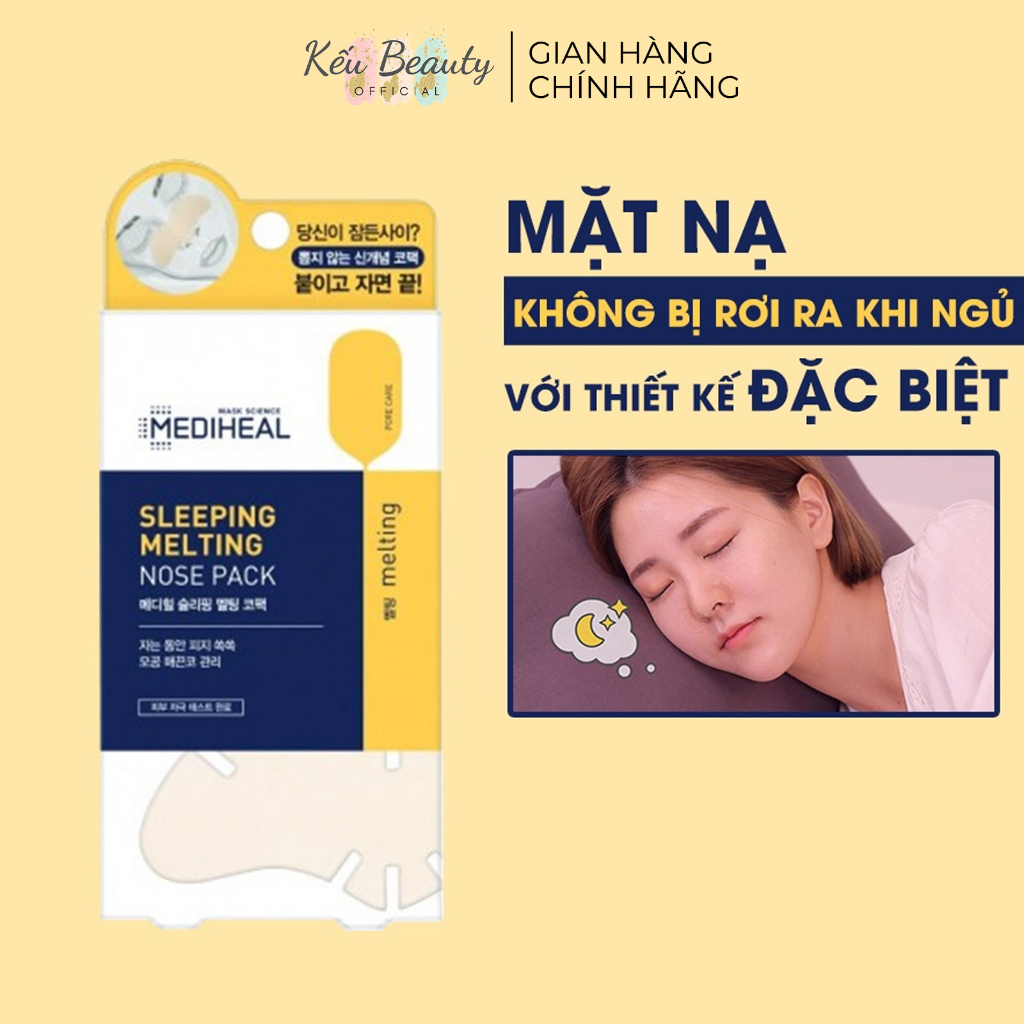 Mặt Nạ Ngủ Mediheal Làm Sạch Mụn Đầu Đen Dành Cho Mũi Mediheal Sleeping Melting Nose Pack