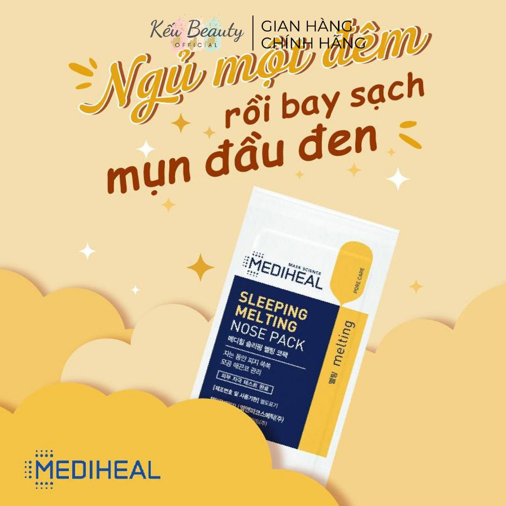 Mặt Nạ Ngủ Mediheal Làm Sạch Mụn Đầu Đen Dành Cho Mũi Mediheal Sleeping Melting Nose Pack