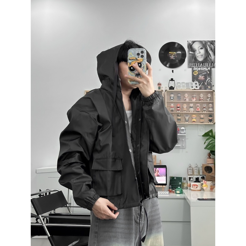 Áo khoác dù form boxy nam và nữ