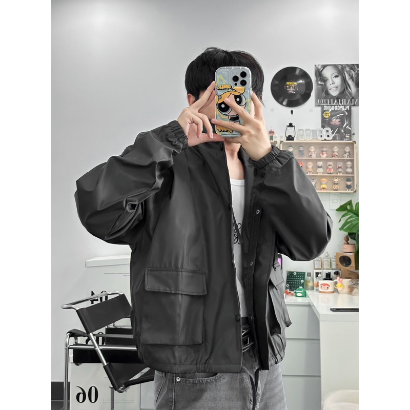 Áo khoác dù form boxy nam và nữ