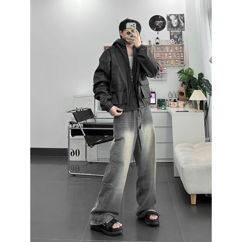 Áo khoác dù form boxy nam và nữ