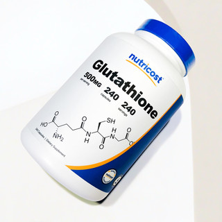 Hộp Glutathione 500mg trắng da mờ nám cao cấp 240 Viên Nutricost hàng nhập khẩu Mỹ | Behombres